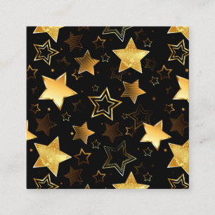 Tarjeta De Descuentos Patrón sin foco con las estrellas doradas