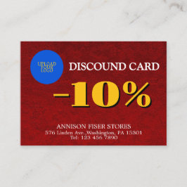 Tarjeta De Descuentos Personalizado Luxury Business