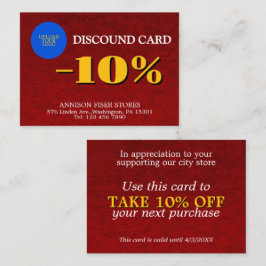 Tarjeta De Descuentos Personalizado Luxury Business