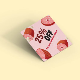 Tarjeta De Descuentos Personalizar negocio | Tienda de carniceros