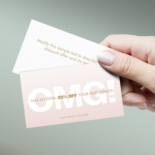 Tarjeta De Descuentos Pink Customer Discount Loyalty Coupon Spa (Subido por el creador)