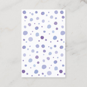 Tarjeta De Descuentos puntos de polka pintados a mano