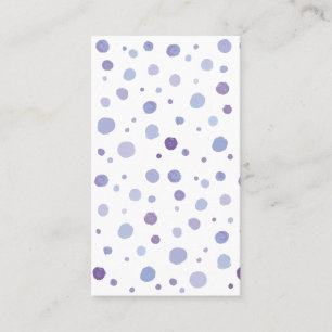 Tarjeta De Descuentos puntos de polka pintados a mano