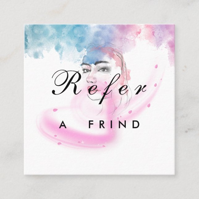 Tarjeta De Descuentos Purple Glitter Luxury Drip Salon (Anverso)