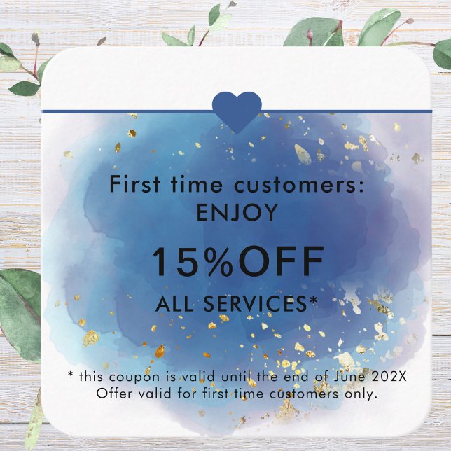 Tarjeta De Descuentos Purpurina de Glam moderno con escritura de firma h (Holographic Signature Script Modern Glam Glitter Discount Card
)