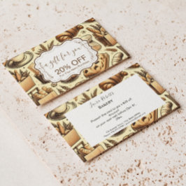 Tarjeta De Descuentos Repostería de Cabaña Acogedora