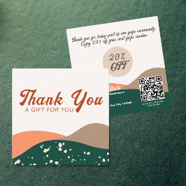 Tarjeta De Descuentos Resumen moderno Terra Verde Yoga Cotta