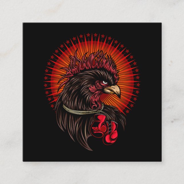 Tarjeta De Descuentos Rooster de boxeo (Anverso)
