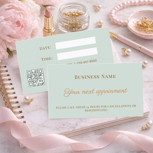 Tarjeta De Descuentos Sage QR business customer client appointment card (Subido por el creador)