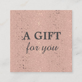 Tarjeta De Descuentos Salón de belleza elegante Rosa de oro