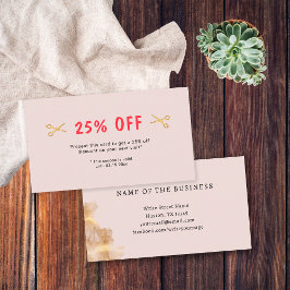 Tarjeta De Descuentos Salón Hairstylist de Hair Dresser