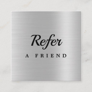 Tarjeta De Descuentos Salón Purpurina de plata de lujo