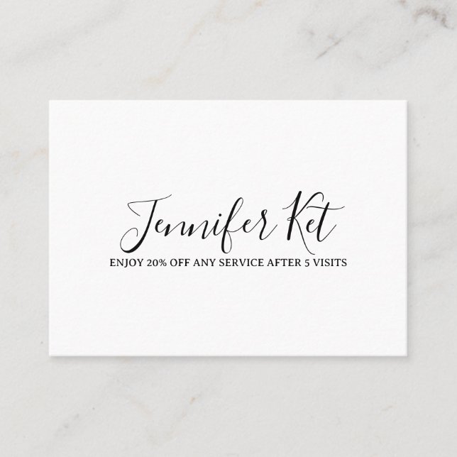 Tarjeta De Descuentos Salon spa business discount offer website visits a (Anverso)