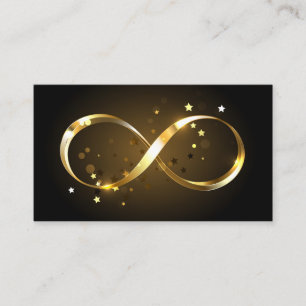 Tarjeta De Descuentos Símbolo de infinito dorado