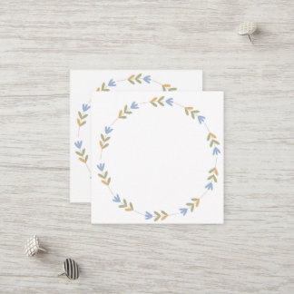 Tarjeta De Descuentos Simple corona botánica de plantas en un monocromo 