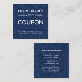 Tarjeta De Descuentos Suministros de salón de Purpurina plateado de lujo