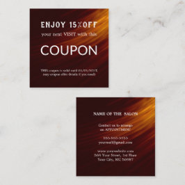 Tarjeta De Descuentos Suministros de salón de Purpurina plateado de lujo