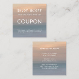 Tarjeta De Descuentos Suministros de salón de Purpurina plateado de lujo