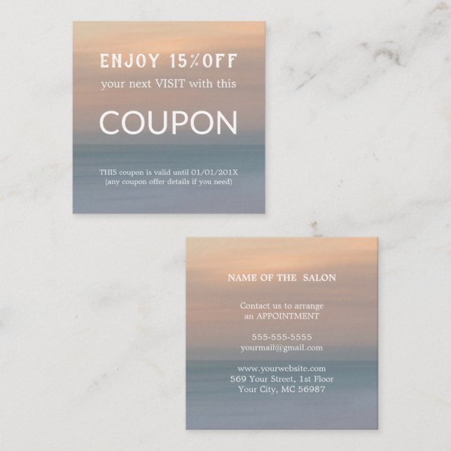 Tarjeta De Descuentos Suministros de salón de Purpurina plateado de lujo (Anverso / Reverso)