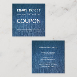 Tarjeta De Descuentos Suministros de salón de Purpurina plateado de lujo