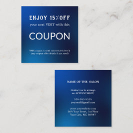 Tarjeta De Descuentos Suministros de salón de Purpurina plateado de lujo