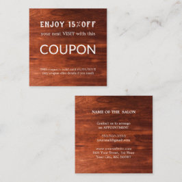 Tarjeta De Descuentos Suministros de salón de Purpurina plateado de lujo