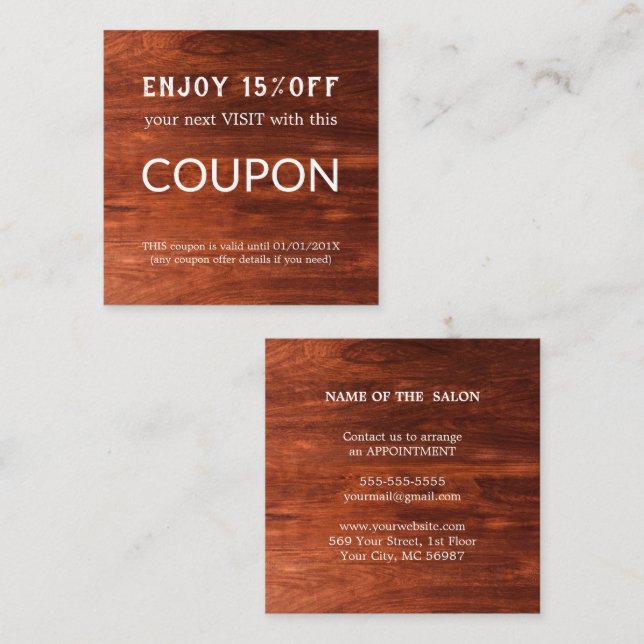 Tarjeta De Descuentos Suministros de salón de Purpurina plateado de lujo (Anverso / Reverso)