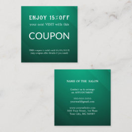 Tarjeta De Descuentos Suministros de salón de Purpurina plateado de lujo