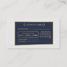 "Tarjeta de fidelidad personalizable en blanco par