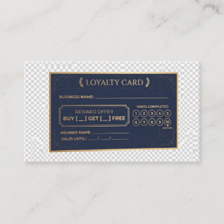 Tarjeta De Descuentos "Tarjeta de fidelidad personalizable en blanco par