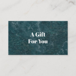 Tarjeta De Descuentos Teal ocean, modern