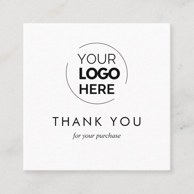 Tarjeta De Descuentos Tipografía personalizado Logotipo comercial Código (Anverso)