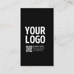 Tarjeta De Descuentos Tu logotipo con código QR editable y texto