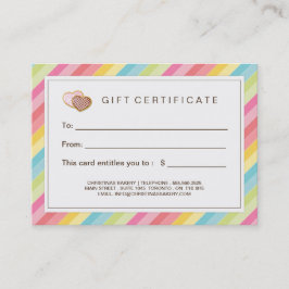 Tarjeta De Descuentos Vale adaptable de la panadería