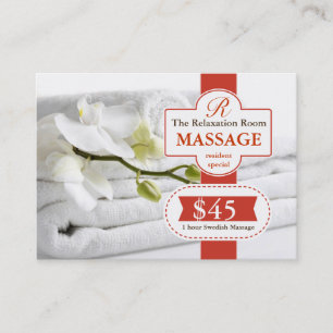 Tarjeta De Descuentos Vale de la terapia del masaje
