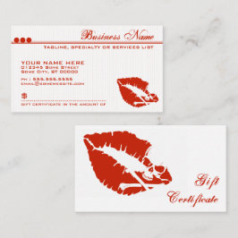 Tarjeta De Descuentos vale de los labios del veneno