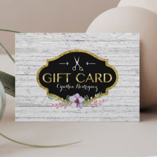 Tarjeta De Descuentos Vale del salón de pelo del vintage del estilista