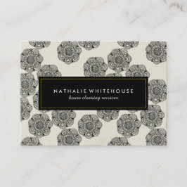 Tarjeta De Descuentos Vale floral adaptable con clase