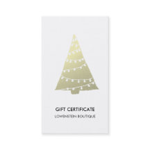 Vale lindo del árbol de navidad moderno del oro
