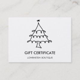Tarjeta De Descuentos Vale lindo moderno de los árboles de navidad
