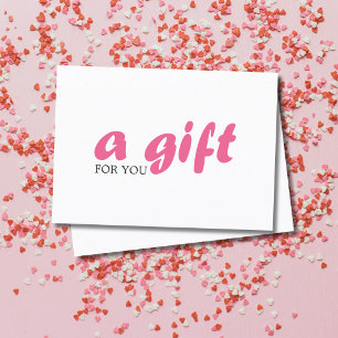 Tarjeta De Descuentos Vale rosado blanco elegante simple de la belleza