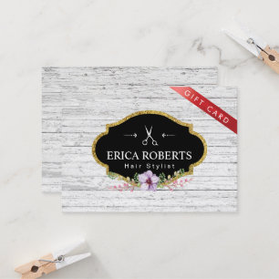 Tarjeta De Descuentos Vale - vintage del estilista floral