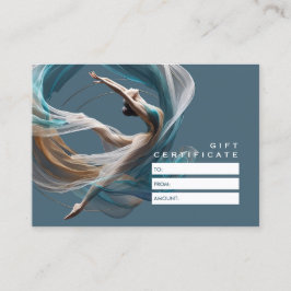 Tarjeta De Descuentos Vuelo aéreo Aire Yoga Instructor Pilates Fitness