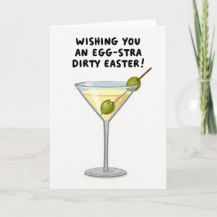 Tarjeta de deseo de cóctel de Pascua