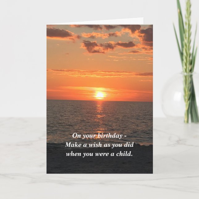 Tarjeta de deseo de cumpleaños (Anverso)