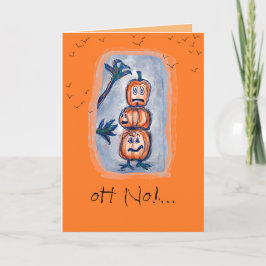 Tarjeta de deseo de cumpleaños de Halloween Belada
