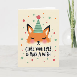 Tarjeta de deseo de cumpleaños dulce