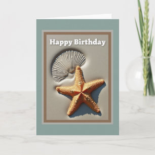 Tarjeta de deseo de cumpleaños Estrella de la oril
