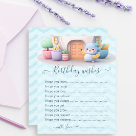 Tarjeta de deseo de cumpleaños personalizada para