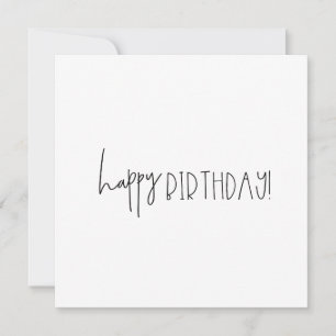 Tarjeta de deseo de cumpleaños simple y dulce